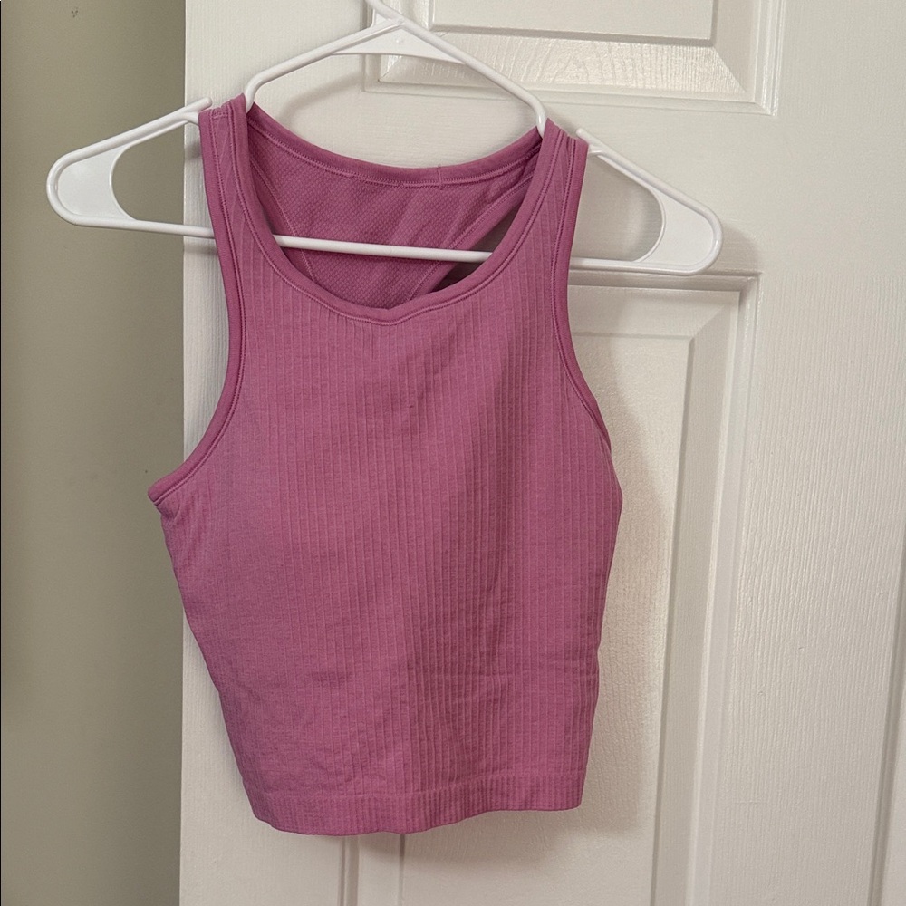 Lululemon Athletica Fuchsia Ribbed Tank Top